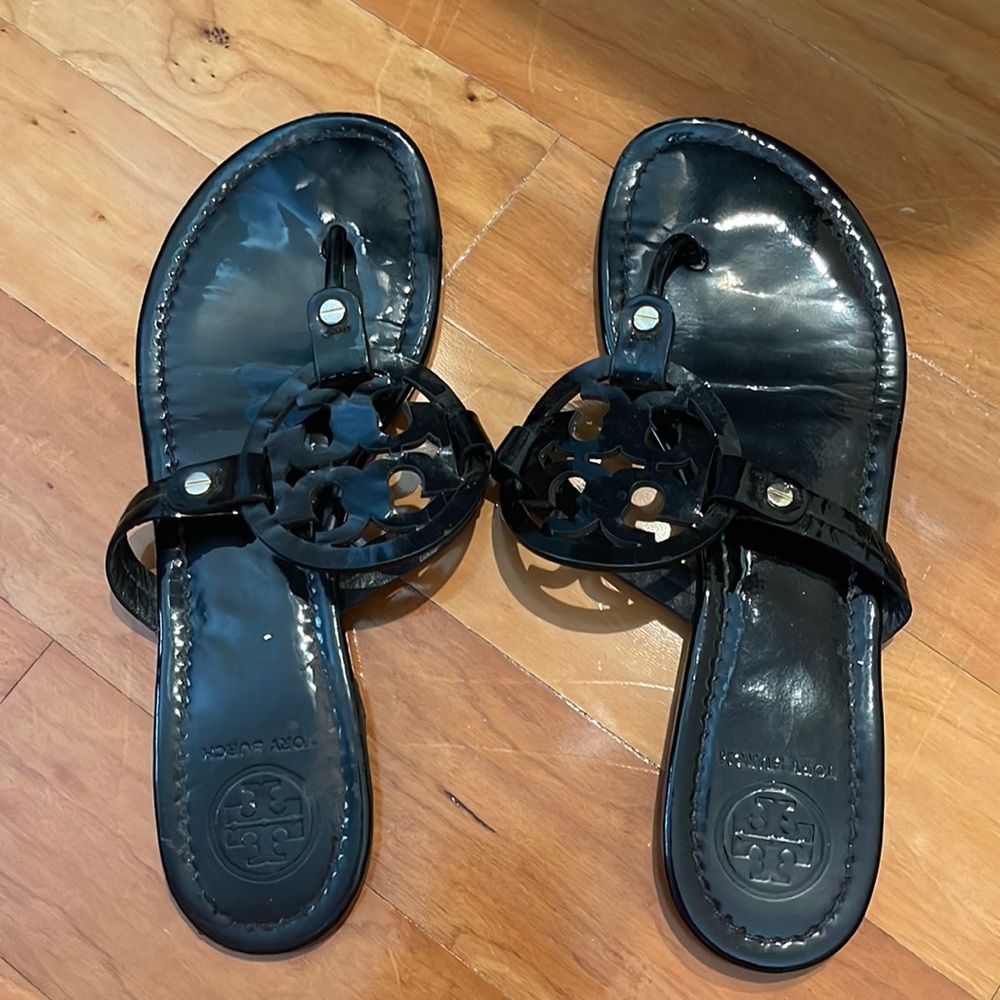 Black Tory Burch Flip Flops